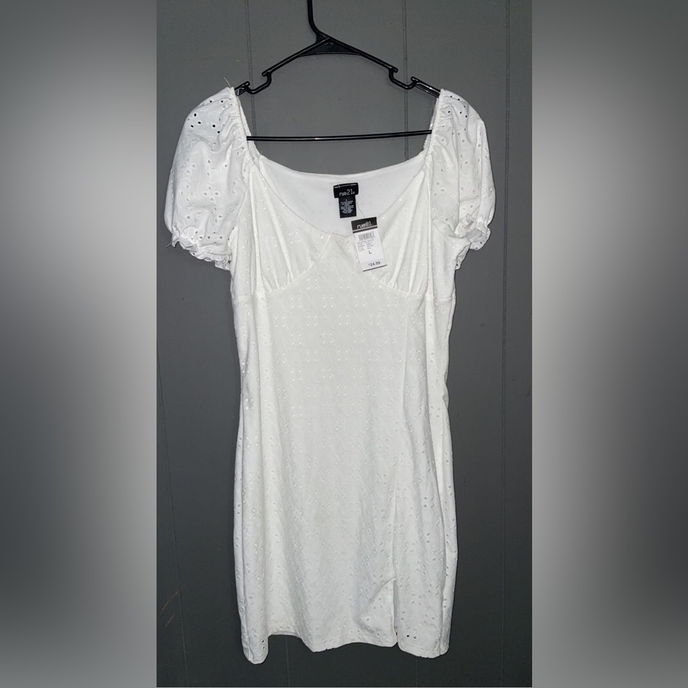 Rue21 white summer dress size L